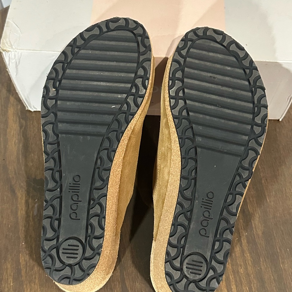 Birkenstock Papillio Suede Cork Wedge Slide Sandals - Picture 8 of 8